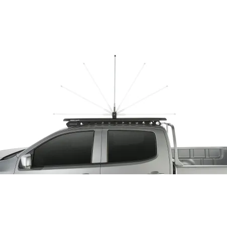 Support pliant rabatable d'antenne ou led pour galerie et barre de toit Vortex et Heavy Duty Rhino Rack