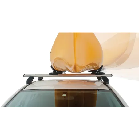 Porte kayak sur barre RHINO (fixé rail) latéral (+HD-FK2 barreHD)