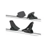 Porte kayak barre RHINO (fixé rail) par l'arrière (+HD-FK2 barreHD)