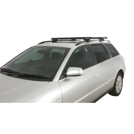 Kit 2 barres de toit noire 1120mm avec pieds CXB Heavy Duty Nissan Pathfinder Ti 1995-2001