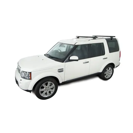 Kit 2 barres de toit noire 1375mm Heavy Duty RLTP Trackmount Land Rover Discovery 3 & 4 2005-2017