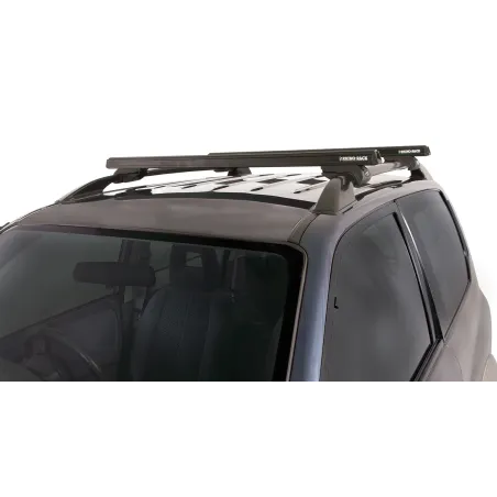 Kit 2 barres de toit noire 1120mm avec pieds CXB Heavy Duty Nissan Pathfinder Ti 1995-2001