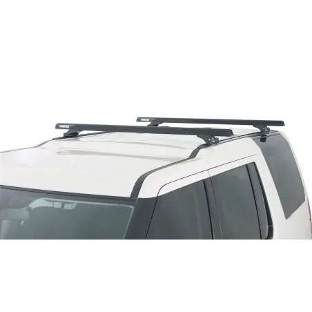 Kit 2 barres de toit noire 1375mm Heavy Duty RLTP Trackmount Land Rover Discovery 3 & 4 2005-2017