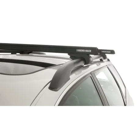 Kit 2 barres de toit noire 1120mm avec pieds CXB Heavy Duty Nissan Pathfinder Ti 1995-2001