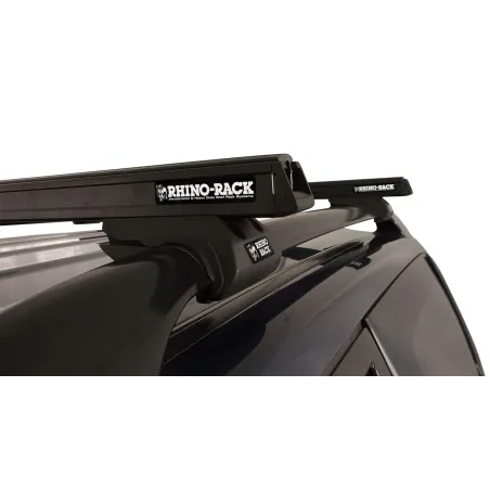 Kit 2 barres de toit noire 1120mm avec pieds CXB Heavy Duty Nissan Pathfinder Ti 1995-2001