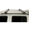 Kit 2 barres de toit noire 1375mm Heavy Duty RLTP Trackmount Nissan Navara D40 2005-2015
