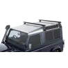 Kit 2 barres de toit noire Heavy Duty 1500mm avec pieds RL210 Land Rover Defender