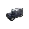 Kit 2 barres de toit noire Heavy Duty 1500mm avec pieds RL210 Land Rover Defender