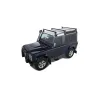 Kit 3 barres de toit noire Heavy Duty 1500mm avec pieds RL210 Land Rover Defender
