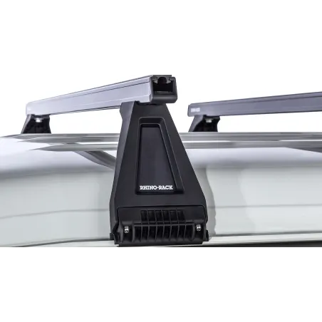 Kit 3 barres de toit noire Heavy Duty 1500mm avec pieds RL210 Toyota Land Cruiser série 78 2007-