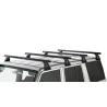 Kit 4 barres de toit noire Heavy Duty 1500mm avec pieds RL150 Toyota Land Cruiser série 76 2007-