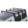 Kit 4 barres de toit noire Heavy Duty 1500mm avec pieds RL210 Toyota Land Cruiser série 78 2007-
