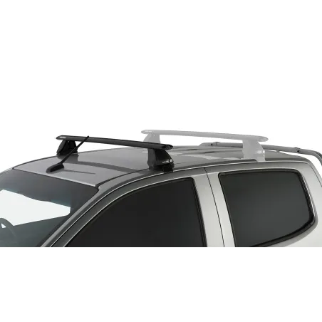 Kit 1 barre de toit avant noire Vortex 1260mm avec pieds 2500 Isuzu D-Max 2012-2020