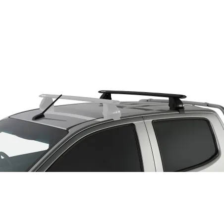 Kit 1 barre de toit arrière noire Vortex 1260mm avec pieds 2500 Isuzu D-Max 2012-2020