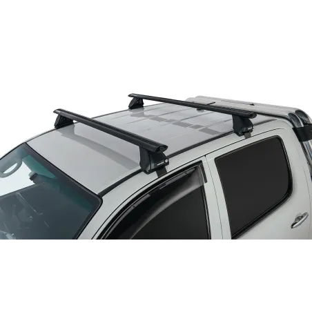 Kit 2 barres de toit noire Vortex 1260mm avec pieds 2500 Toyota Hilux Vigo 2005-2015