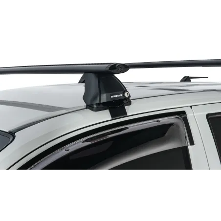 Kit 2 barres de toit noire Vortex 1260mm avec pieds 2500 Toyota Hilux Vigo 2005-2015