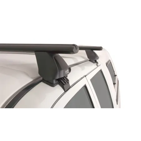 Kit 2 barres de toit noire Vortex 1260mm avec pieds 2500 Mitsubishi L200 K74 MK 1996-2006