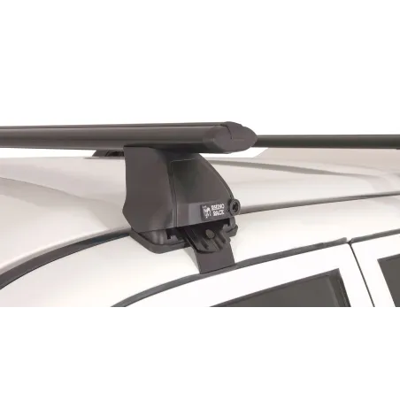 Kit 2 barres de toit noire Vortex 1260mm avec pieds 2500 Mitsubishi L200 K74 MK 1996-2006