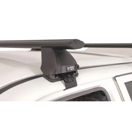 Kit 2 barres de toit noire Vortex 1260mm avec pieds 2500 Mitsubishi L200 K74 MK 1996-2006