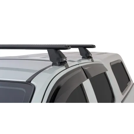 Kit 2 barres de toit noire Vortex 1260mm pied 2500 Isuzu D-Max 2012-2020
