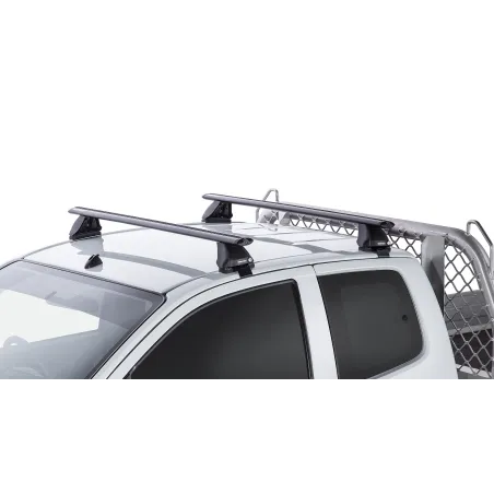 Kit 2 barres de toit noire Vortex 1260mm pied 2500 Isuzu D-Max 2012-2020