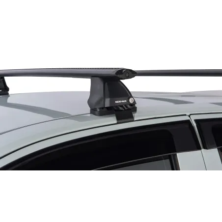 Kit 2 barres de toit noire Vortex 1260mm pied 2500 Isuzu D-Max 2012-2020