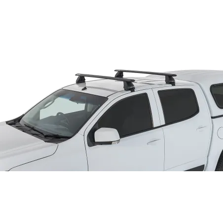 Kit 2 barres de toit noire Vortex 1260mm pied 2500 Isuzu D-Max 2012-2020