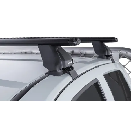 Kit 2 barres de toit noire Vortex 1260mm pied 2500 Isuzu D-Max 2012-2020