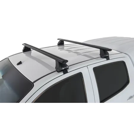 Kit 2 barres de toit noire Vortex 1260mm pied 2500 Isuzu D-Max 2012-2020