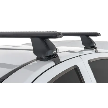 Kit 2 barres de toit noire Vortex 1260mm pied 2500 Isuzu D-Max 2012-2020