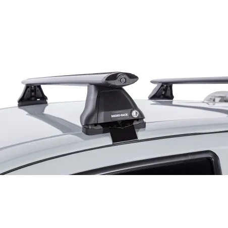 Kit 2 barres de toit noire Vortex 1260mm pied 2500 Isuzu D-Max 2012-2020