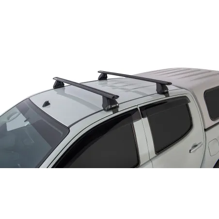 Kit 2 barres de toit noire Vortex 1260mm pied 2500 Isuzu D-Max 2012-2020