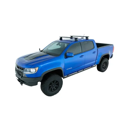 Kit 2 barres de toit noire Vortex 1260mm pied 2500 Isuzu D-Max 2012-2020