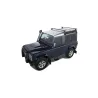 Kit 2 barres de toit noire Vortex 1500mm avec pieds RL210 Land Rover Defender