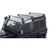 Kit 3 barres de toit 1500mm noire Vortex avec pieds RL210 Land Rover Defender 110 - 130 (Incl. HCPU) 1993-2020