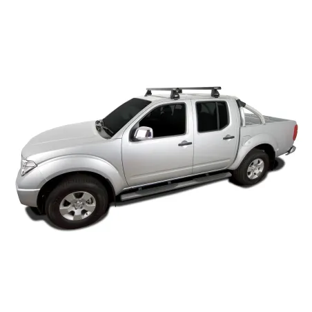 Kit 2 barres de toit Heavy Duty noire 1375mm série 2500 Nissan Navara D40 (RX) 2005-2015