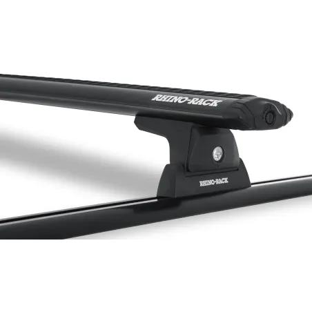 Kit 2 barres de toit noire Vortex 1370mmRLT600 Trackmount Toyota Hilux Vigo 2005-2015