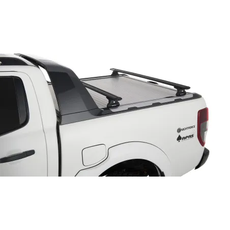 Kit 2 barres de toit noire Vortex 1500mm avec pieds RLT600 Ford Ranger Wildtrak T6-T7-T8 2012-2022