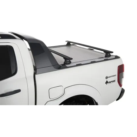 Kit 2 barres de toit noire Vortex 1500mm avec pieds RLT600 Ford Ranger Wildtrak T6-T7-T8 2012-2022