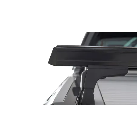 Kit 2 barres de toit noire Heavy Duty 1500mm avec pieds RLT600 Ford Ranger Wildtrak T6-T7-T8 2012-2022