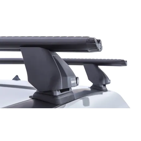 Kit 2 barres de toit noire Vortex 1180mm pied 2500 FMP Nissan X-Trail Gen III T32 2014-2022