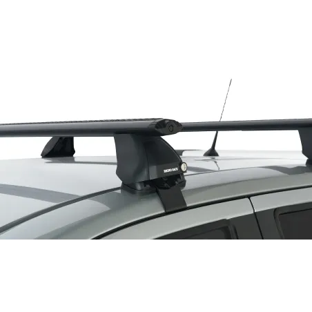 Kit 2 barres de toit noire Vortex 1260mm avec pieds 2500 Nissan Navara NP300 2015-2021