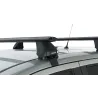 Kit 2 barres de toit noire Vortex 1260mm avec pieds 2500 Nissan Navara NP300 2015-2021