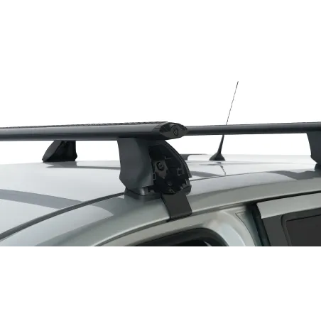 Kit 2 barres de toit noire Vortex 1260mm avec pieds 2500 Nissan Navara NP300 2015-2021