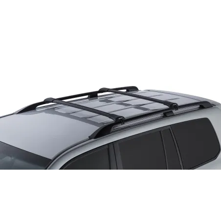 Kit 2 barres de toit noire 965 mm Vortex montage StealthBar Toyota Land Cruiser série 200 2007-2021