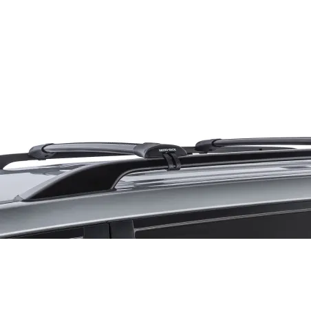 Kit 2 barres de toit noire 965 mm Vortex montage StealthBar Toyota Land Cruiser série 200 2007-2021