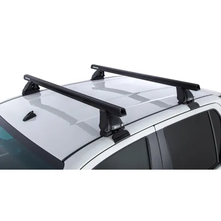 Kit 2 barres de toit Heavy Duty noire 1250mm série 2500 Toyota Hilux Revo 2015-