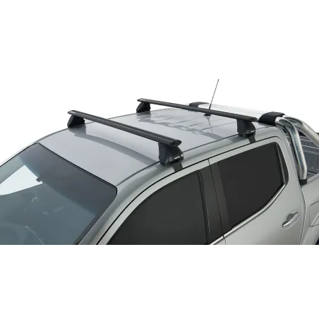 Kit 1 barre de toit noire Vortex 1260mm avec pieds 2500 Nissan Navara NP300 2015-2021