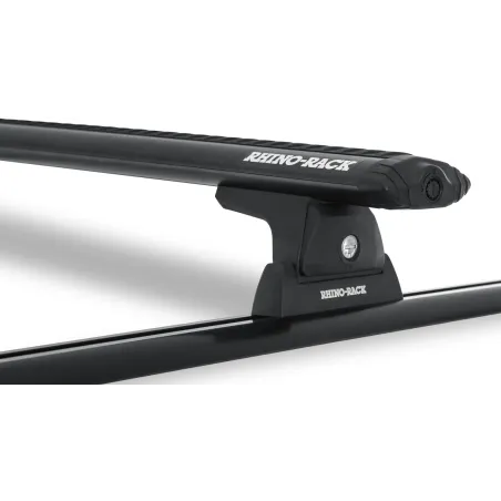 Kit 2 barres de toit noire Vortex 1260 mm RLT600 Trackmount Nissan Navara NP300 2015-2021