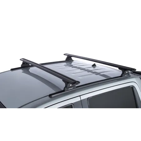 Kit 2 barres de toit noire Vortex 1260 mm RLT600 Trackmount Nissan Navara NP300 2015-2021